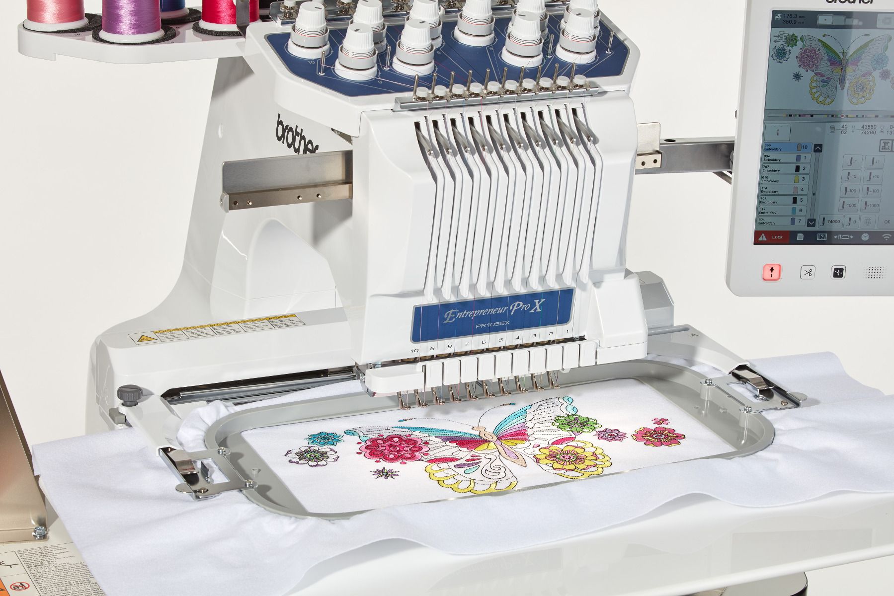 Brother PR1055X – Bordadeira Profissional 10 Agulhas